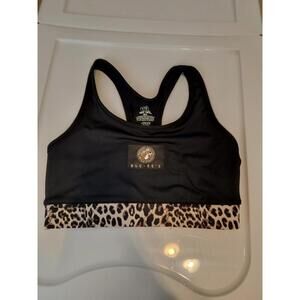 Buc-ee's Size XL Leopard Print Sports Bra- Racerback- Slim Fit  0186